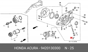 Подшипник ступицы колеса 9420130300 HONDA