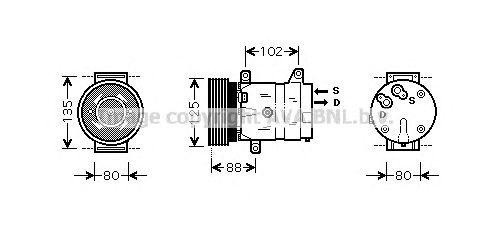 Компрессор, кондиционер RTK367 AVA