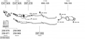 Предглушитель выхлопных газов 154767 BOSAL