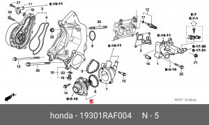 Термостат, охлаждающая жидкость 19301RAF004 HONDA