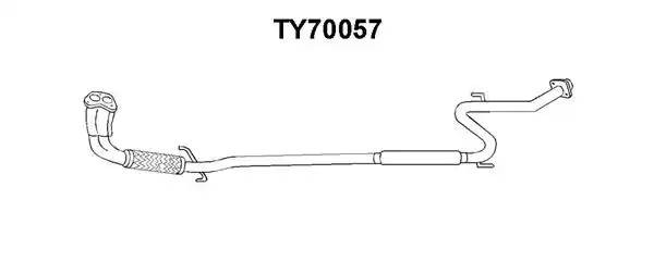 Выпускной трубопровод TY70057 VENEPORTE