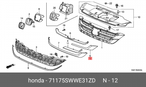 Деталь 71175SWWE31ZD HONDA