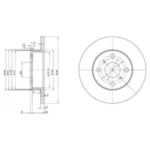 Тормозной диск BG2597 DELPHI