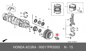 Болт крепления 90017PR3003 HONDA