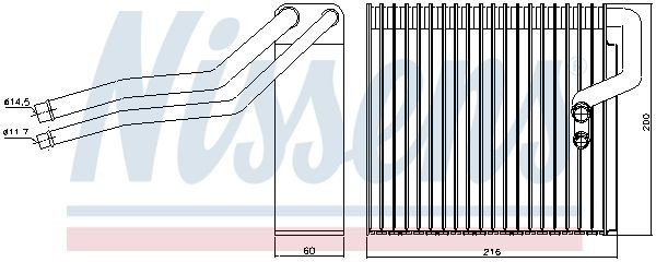 Испаритель, кондиционер 92184 NISSENS