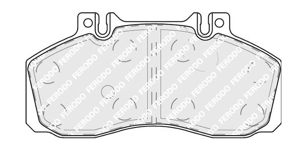Комплект тормозных колодок, диско FCV879 FERODO