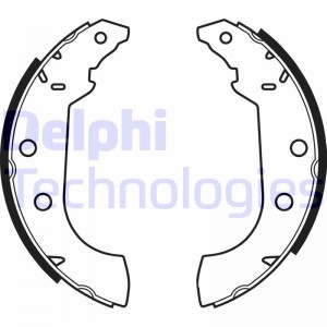 Комплект тормозных колодок LS1347 DELPHI