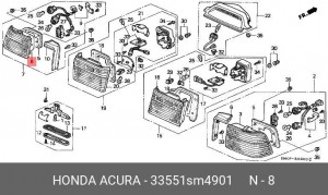 Деталь 33551SM4901 HONDA