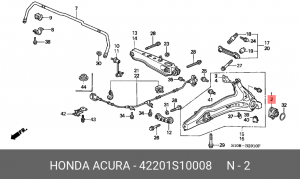 Ступица колеса 42201S10008 HONDA
