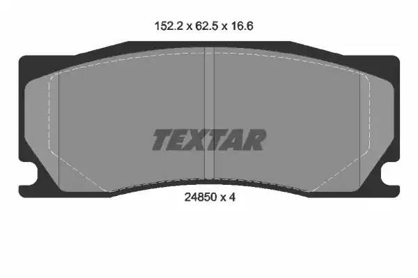 Колодки тормозные дисковые 2485001 TEXTAR