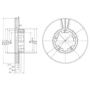 Тормозной диск BG3245 DELPHI