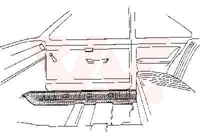 Накладка порога 580181 VAN WEZEL