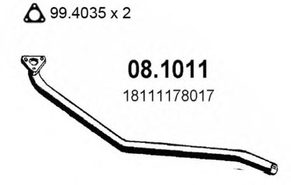 Выпускной трубопровод 081011 ASSO