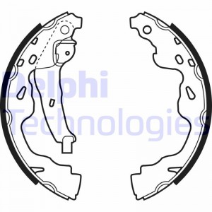 Комплект тормозных колодок LS1961 DELPHI