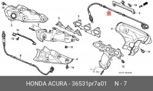 Лямбда-зонд 36531PR7A01 HONDA