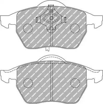 Комплект тормозных колодок, диско FDS1323 FERODO