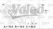 Генератор 437384 VALEO PHC