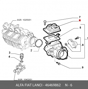 Блок управления, управление двигателем 46469862 ALFA FIAT LANCIA