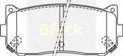 Комплект тормозных колодок, диско 2345500C BRECK
