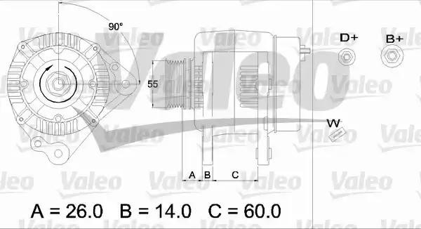 Генератор 436449 VALEO PHC
