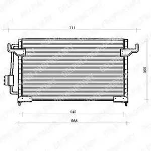 Конденсатор, кондиционер TSP0225120 DELPHI