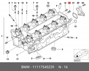 Пробка 11 11 7 545 229 BMW