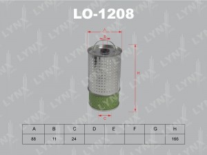 Фильтр масляный двигателя LO-1208 LYNXAUTO