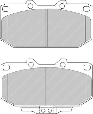 Комплект тормозных колодок, диско FDS986 FERODO