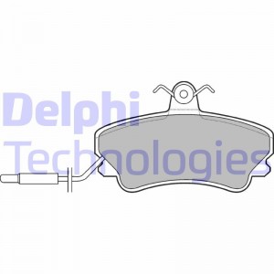 Комплект тормозных колодок, диско LP822 DELPHI