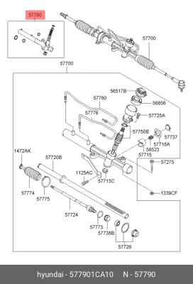 Механизм рулевой (ремкомплект) 577901CA10 HYUNDAI KIA
