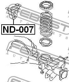 Отбойник амортизатора подвески ND-007 FEBEST