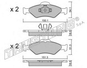 Комплект тормозных колодок, диско 3240 TRUSTING