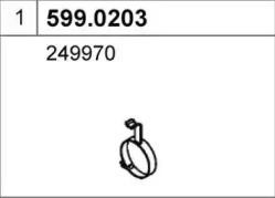 Монтажный комплект, глушитель 5990203 ASSO