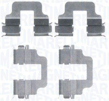 Комплект тормозных колодок, диско 430216171031 MAGNETI MARELLI