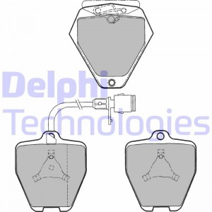 Комплект тормозных колодок, диско LP1024 DELPHI