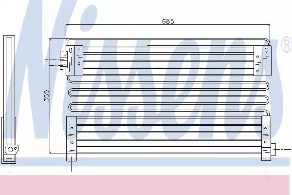 Конденсатор, кондиционер 94388 NISSENS