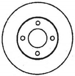 Тормозной диск 561239B BENDIX JURID