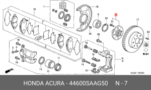 Ступица колеса 44600SAAG50 HONDA