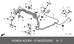 Тормозной шланг 01465S2G000 HONDA