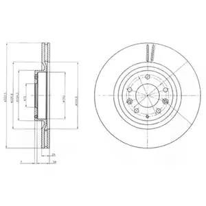 Тормозной диск BG4028 DELPHI