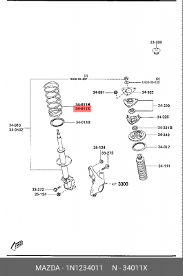 Деталь 1N1234011 MAZDA