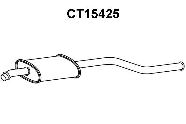 Предглушитель выхлопных газов CT15425 VENEPORTE