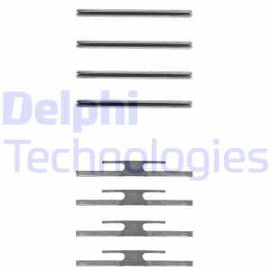 Комплектующие, колодки дискового тормоза LX0055 DELPHI