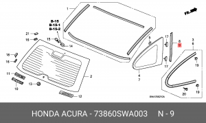 Деталь 73860SWA003 HONDA