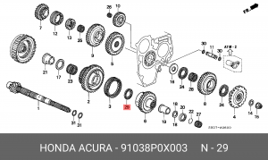 Деталь 91038P0X003 HONDA