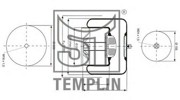 Кожух пневматической рессоры 040606106200 TEMPLIN