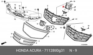 Деталь 71128TL0G31 HONDA