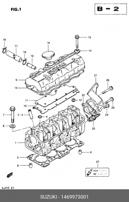Уплотнительное кольцо, выпускной тр 14699-73001 SUZUKI
