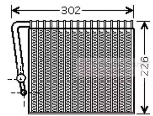 Испаритель, кондиционер 4300V356 VAN WEZEL