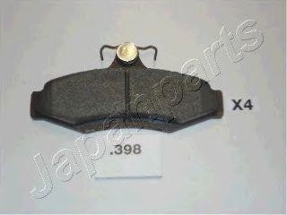 Комплект тормозных колодок, диско PP-398AF JAPAN PARTS GROUP